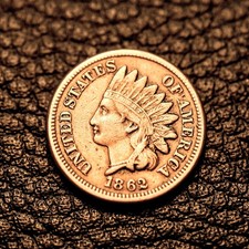 (ITM-8416) 1862 Indian Cent ~ XF+ / EF+ Condition ~ COMBINED SHIPPING picture