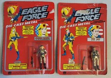 Vintage 1981 Mego EAGLE FORCE Goldie Hawk & The Cat Die-Cast Figures Both MOC picture