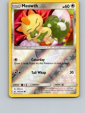 Meowth 147/214 Common Unbroken Bonds Pokemon Reverse Holo Near Mint picture