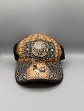 Gorra Vaquera Gallo Hecho En Mexico Trucker Hat Western Rooster Mesh SnapBack picture
