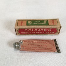 Antique 1908 Colgate's Ribbon Dental Cream Sample Box Toothpaste  picture
