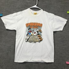 VTG Big Dogs Shirt Youth 16-18 White Spongedog No Pants Parody Graphic Tee picture