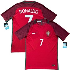 2016/17 Portugal Authentic Home Jersey #7 Ronaldo Medium Nike Player Specs Kit picture