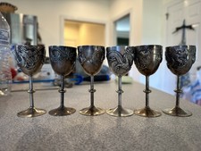 Vintage Dragon Mini Goblets- Set of 6 picture