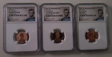 2019-W COMPLETE (3) Coin MATCHING SET WEST POINT LINCOLN CENT NGC Early Release picture