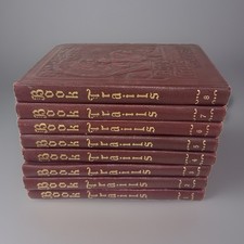Vintage 1946 Book Trails Complete Set (8) Children Stories Novels Illustrated HC picture