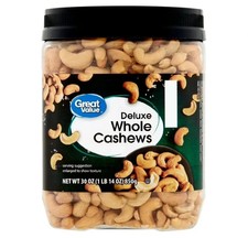 Great Value Deluxe Whole Cashews, 30 oz picture