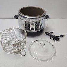 Vintage Nelson Cat No 1110 Automatic Electric Cooker Deep Fryer Tested Working picture
