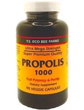 BEST OFFER Propolis-Raw Unprocessed 1000mg Y.S. Organic Bee Farms 90 Caps picture