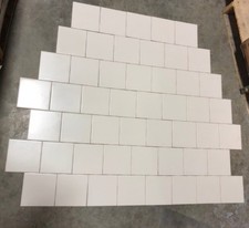 6x6 Bath Field US Ceramic Matte Biscuit Tile Replacement Wall 600 Sq Ft picture
