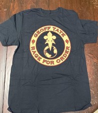 VTG Geoff Tate Rage For Order Cotton Heavy Black All Size T Shirt TR835 picture