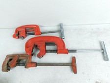 3 Pipe Threader Tools Vintage Antique Used Red Adj Truecraft 2604 1/8