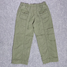 Anthropologie Pilcro Cargo Pants Women's Small Cropped Utility Olive Green picture