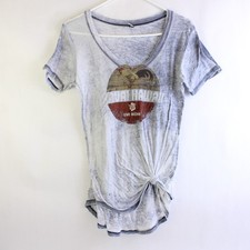 Techstyles Sportswear Gray Kauai Hawaii Graphic T-Shirt Women's Small picture