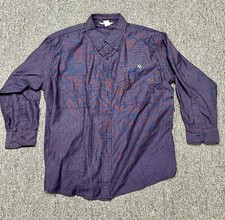 Vintage Fedex Stan Herman Shirt Mens 17.5 Button Down Long Sleeve picture