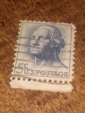 1962-1966 George Washington US 5c Postage Stamp Collector's Item Vintage Good picture