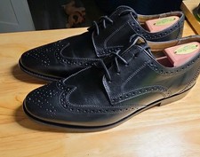 Florsheim Men’s Black Leather Wingtip Brogue Lace-Up Oxford Dress Shoes picture