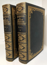 1856 Cyclopaedia American Literature 2 Vols Full Morocco Gilt Fine Binding picture