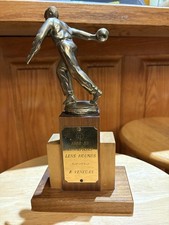 vintage 1952-53 bowling trophy picture
