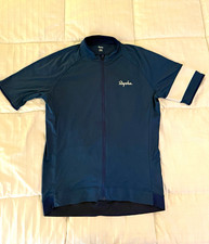 Rapha Men’s Core L Blue/White Full Zip Short Sleeve Cycling Jersey picture