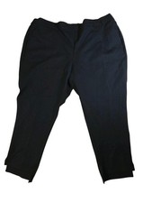 Worthington PXXL Black Ponte Stretch Cropped Dress Pants High Rise NWT picture