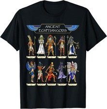 NEW LIMITED Egyptian Gods Ancient Mythology Pharaoh Anubis Horus T-Shirt S-5XL picture