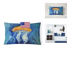 Caroline's Treasures MW1223PW1216 Calm Water Jellyfish Canvas Fabric Decorative picture
