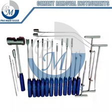 Mueller-Type Cement Removal Instruments Titanium Blue Set of 22 Pcs Orthopedic picture