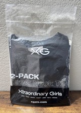 XG Xtraordinary Girls Genes 2-pack crew neck tee XL black white t-shirt XGALX picture