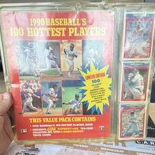 Score 1990 Baseball's 100 Hottest Players MLB Pack 100 Cards Limited Edition picture