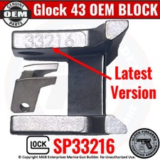 Genuine Glock 43 43X Locking Block OEM - Latest Model Stamped 33216 picture