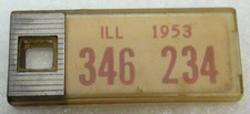 Vintage 1953 Illinois DAV Keychain License Plate Tag–Disabled American Veterans picture