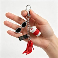 THE DEVIL WEARS PRADA 2 Bag Hanging Charm Red Heels Keychain Movie Collectible picture