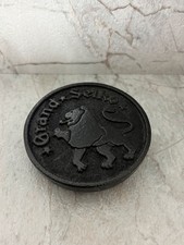 Grand Seiko Iwachu Nambu Tekki Cast Iron Paperweight Lion Logo Novelty Japan picture