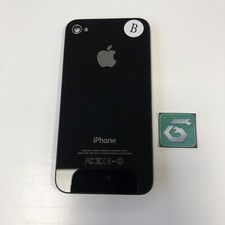 Apple iPhone 4S A1387 Genuine OEM Back Glass Black *B Grade* picture