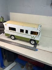 Vintage Tonka Winnebago Indian Motorhome Pressed Steel Toy RV White Green 1970s picture