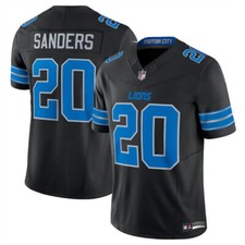 Men's #20 Barry Sanders Black 2024 F.U.S.E. 2nd Alternate Vapor Stitched Jersey picture