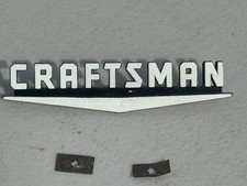 NICE Vintage Craftsman Metal Badge Emblem Chevron Toolbox Logo V Nameplate picture