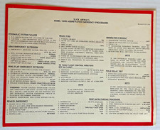 Vintage 1964/1966 Slick Airways Lockheed L-1049H Super Constellation Checklist picture