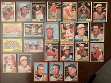1961+62 Topps MLB BASEBALL Cards Cincinnati Reds/Robinson+Stars(13+11)High+Low#s picture