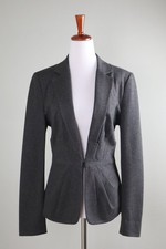 CARLISLE New York $575 Ponte Chevron Herringbone Blazer Jacket Top Size 8 picture