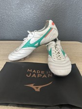 Mizuno Morelia II Japan Soccer Cleats White/Green US 9.5 Medium picture