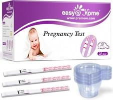Easy@Home 20 Pregnancy Test Strips + 20 Cups | Early Detection HCG Kit picture