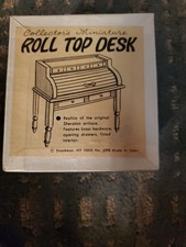 Vintage Shackman Collector’s Miniature Roll‑Top Desk – Made in Japan  picture