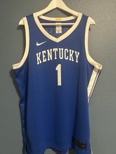 Nike Kentucky Wildcats Devin Booker #1 Basketball Jersey Blue Elite (Size XL) picture