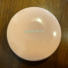 VTG Houbigant Chantilly Perfumed Dusting Powder w/ Puff, partially full picture