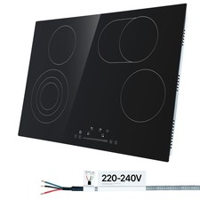 30in Electric Cooktop 4 Burners Ceramic Glass Stove Top Touch Control 7200W picture