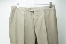 Corneliani Leader 100% Cotton Taupe Dress Pants Trousers 46 EU Brand NEW picture