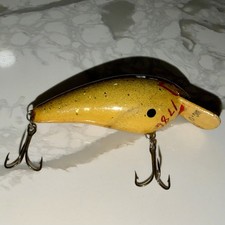 Vintage Fred C Young Hand Carved And Signed #1786 Big-O Crankbait picture