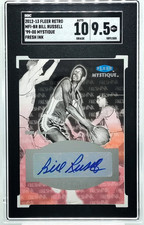 Bill Russell AUTO SGC 9.5 2012-13 Fleer Retro Mystique Fresh Ink Autograph HOF picture